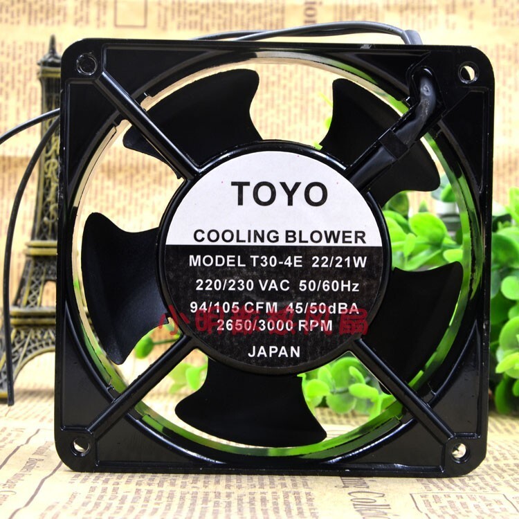 1 pcs TOYO T30-4E 220/230V 22/21W 120 * 120 * 38 aluminum frame AC