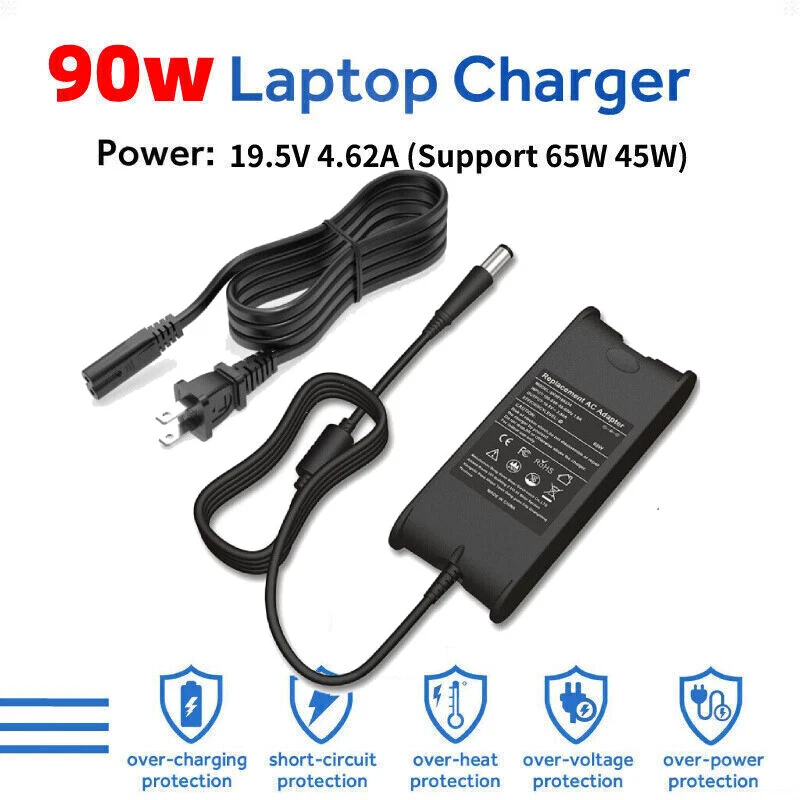 90W 19.5V 4.62A AC Adapter Charger For Dell Latitude E6330 E6400ASB E6430 E6530 - Image 2 of 4