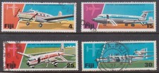 (F264-71) 1976 Fiji set of 4stamps air services (BU)