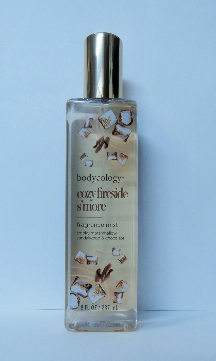 Bodycology Cozy Fireside S'more Mist 8oz+Cream 8oz+Purse Size 2oz