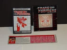 TRANSFORMERS G1 SCATTERSHOT INSTRUCTION BOOKLET TECH SPEC ORIGINAL TRANSFORMERS