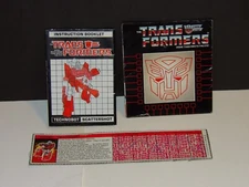 TRANSFORMERS G1 SCATTERSHOT INSTRUCTION BOOKLET TECH SPEC ORIGINAL TRANSFORMERS
