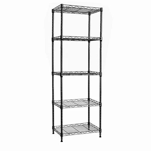 Scaffale a 5 livelli regolabile filo metallo scaffale scaffale garage portaoggetti organizer - Foto 13 di 25