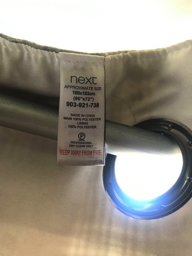 Next Ösenvorhänge Schottenmuster grau und grün 66 Zoll x 72 Zoll 168 cm x 183 cm - Bild 3 von 3