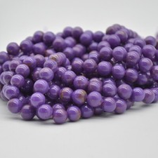 Phosphosiderite Round Beads - 6mm, 8mm - 14" Strand, for Jewellery Making