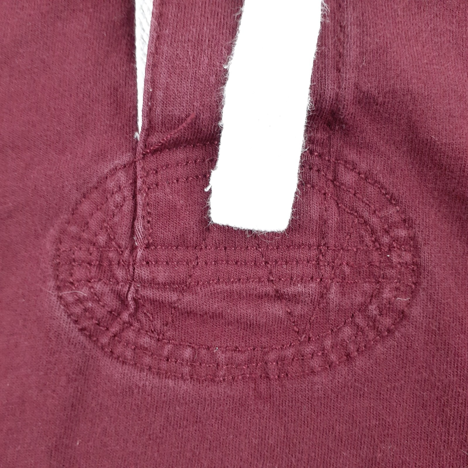 FILA Polo Ralph Lauren da uomo M felpa con cappuccio mazza da canottaggio doppia scull maglia barca cotone rosso