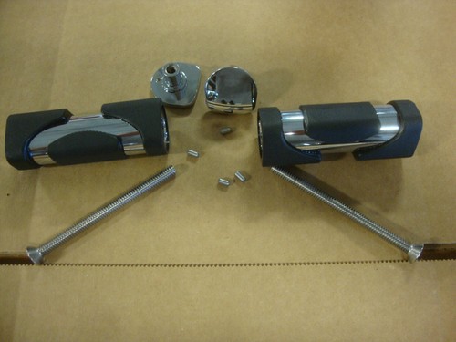 Big Dog Motorcycles OEM Chrome Main Foot Peg Set (w/ hardware) 2004-2011 models - Picture 5 of 5