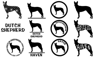 Dutch Shepherd Dog Car Wall Vinyl Decal Stickers Ebay