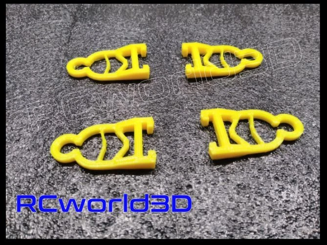 QUADCOPTER LANDING FEET SET 3D PRINTED STRONG PLA 250-280-300 FRAMES *YELLOW* - Image 4 of 4