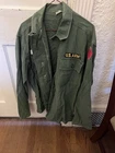 Vtg US Military Shirt Mens 18 1/2 X 34 Cotton OG-107 Named Vietnam 5th Infantry