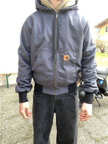 Genial Chaqueta Activa Carhartt Ropa de Trabajo De Colección Gris/Negro Talla M Ropa Resistente - Imagen 5 de 13