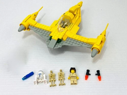 Lego 7141 - Star Wars Naboo Fighter - 1999 - 99% Complete! w/ Minifigs - No Cart
