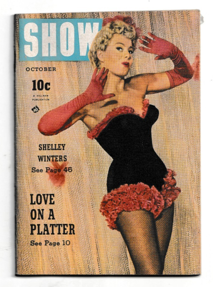 SHOW ENTERTAINMENT MAGAZINE Oct 1953 SHELLEY WINTERS Boxing Baseball Umpires