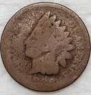 1886(?) Indian Head Cent Penny Grading AG Type 2? - 1C - semi key date - #5055