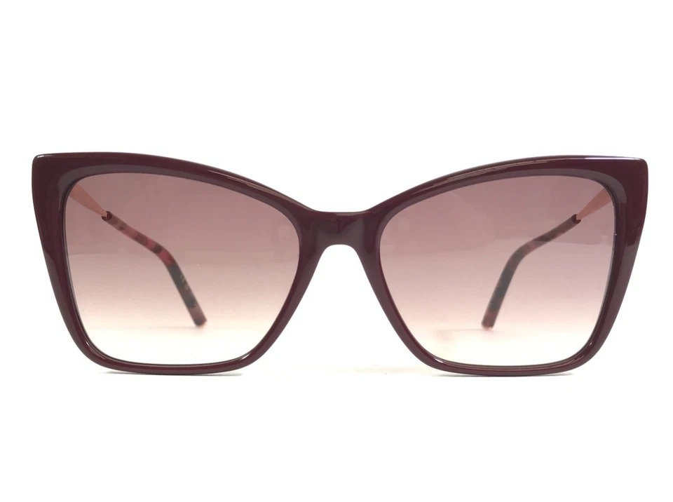 Carolina Herrera Sunglasses HER0180/S 6K3HA Burgundy Gold Frames with Red Lenses - Image 3 of 4