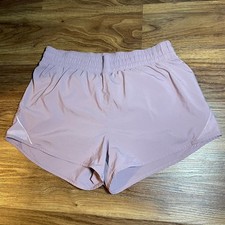 All in Motion Womens Light Purple High Rise Run Shorts Size Medium Lined