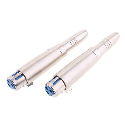 2 Pack XLR 3-Pin-Buchse auf 1/4 ''6,35 mm Mono Buchse Audio Mic Adapter