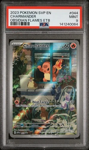 2023 POKEMON SVP EN-SV BLACK STAR PROMO #044 CHARMANDER PSA 9