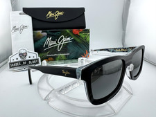 MAUI JIM HULA BLUES MJ 710-72 BLACK VINYLIZE GREY POLARIZED SUNGLASSES LIMITED