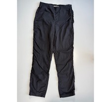 EVERLANE Elastic Waist Pull On Pants Womens 4 Black Side Zipper Minimalist