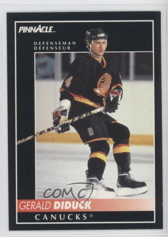 1992-93 Pinnacle Canadian Gerald Diduck #81 0a4