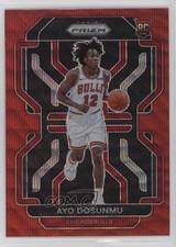 2021-22 Panini Prizm Ruby Wave Prizm Ayo Dosunmu #271 12yh