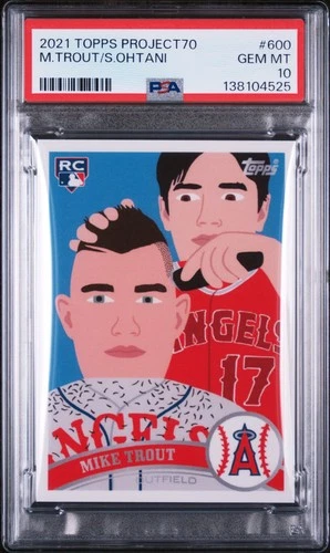 2021-22 Topps Project70 #600 Mike Trout PSA 10