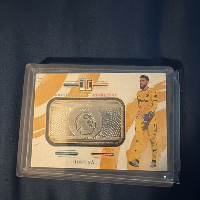 2023-24 Panini 1 Oz Silver Bar Card Jose Sa 23/37 Soccer Wolverhampton Wanderers