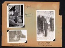 PAGE from ALBUM * 5 photos 1942  PEOPLE from CANADA - TRANSVAAL SA, GEORGIA USA