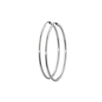 Paar 925 Sterling Silber Creolen Ohrringe Ohrschmuck OhrhäNger 50Mm 7406