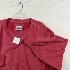 American Eagle Huggable Fleece Sweatshirt Pink Oversized Pullover Medium NWT