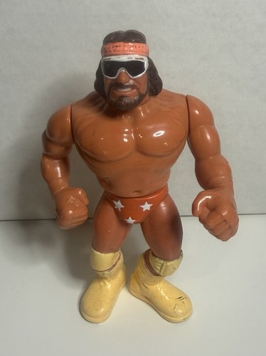 Vintage 1990 WWF Macho Man Randy Savage Hasbro Tit...
