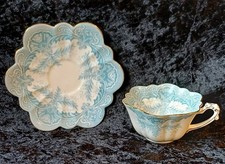 VICTORIAN WILEMAN & CO FOLEY PRE SHELLEY PORCELAIN CUP AND SAUCER