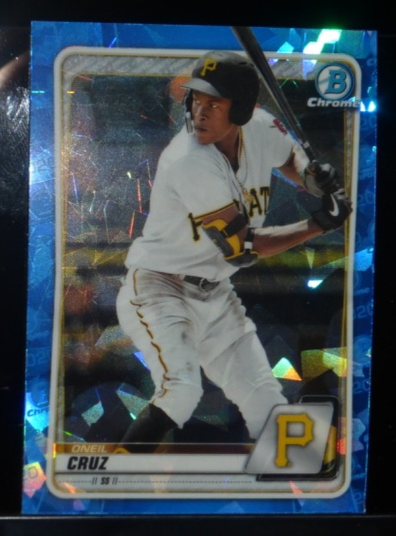 2020 BOWMAN CHROME SAPPHIRE ONEIL CRUZ BCP-111 PROSPECT PRE-RC PITTSBURGH