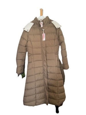 Red Marine Women s Long Puffer Coat Faux Fur Lining Medium