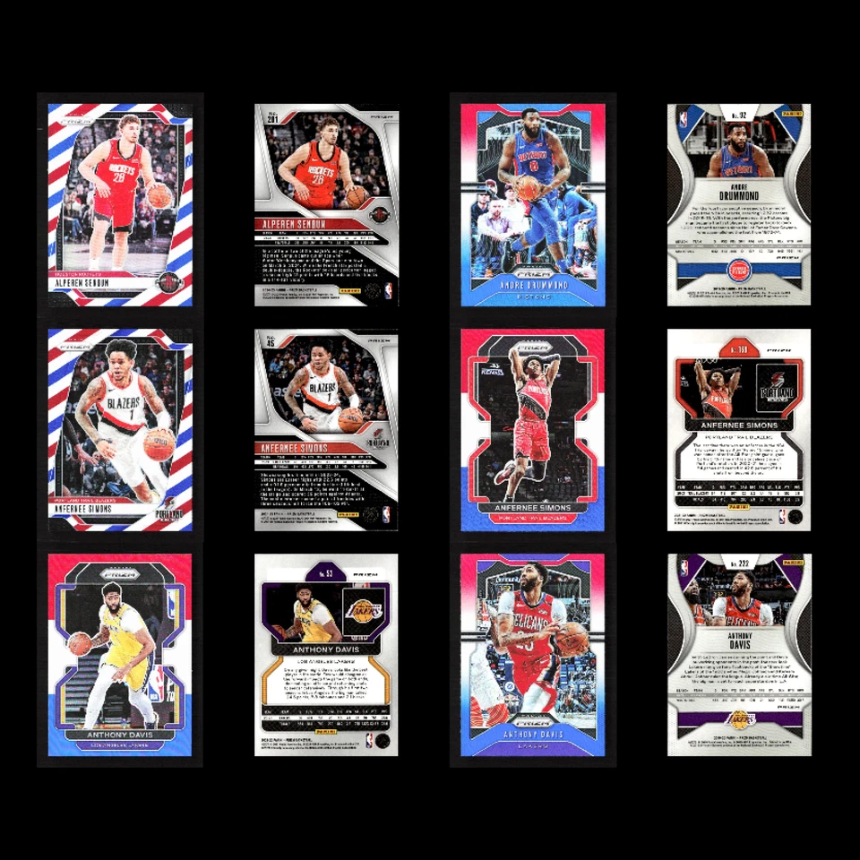 Lote (124) Panini Prizm Rojo/Blanco/Azul Paralelos Mobley/Barnes/Jokic/Rasheed/Bola Foto 3 de 4