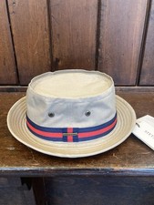 Stetson Fairway Pork Pie Bucket Hat Bob Mortimer Gone Fishing Size Large