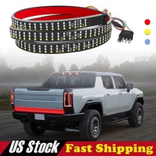 LED Tailgate Light Bar 60" Triple Row 5-Function Strip for Pickup Trailer SUV US