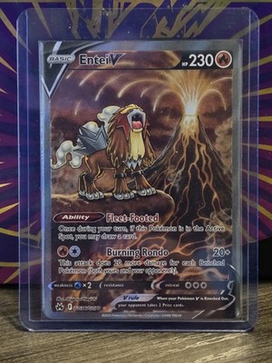 Pokemon Entei V GG36/GG70 Crown Zenith Galarian Gallery Holo Ultra Rare Eng