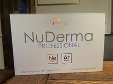 NuDerma Professional Skin High Frequency Therapy Wand Set BNIB
