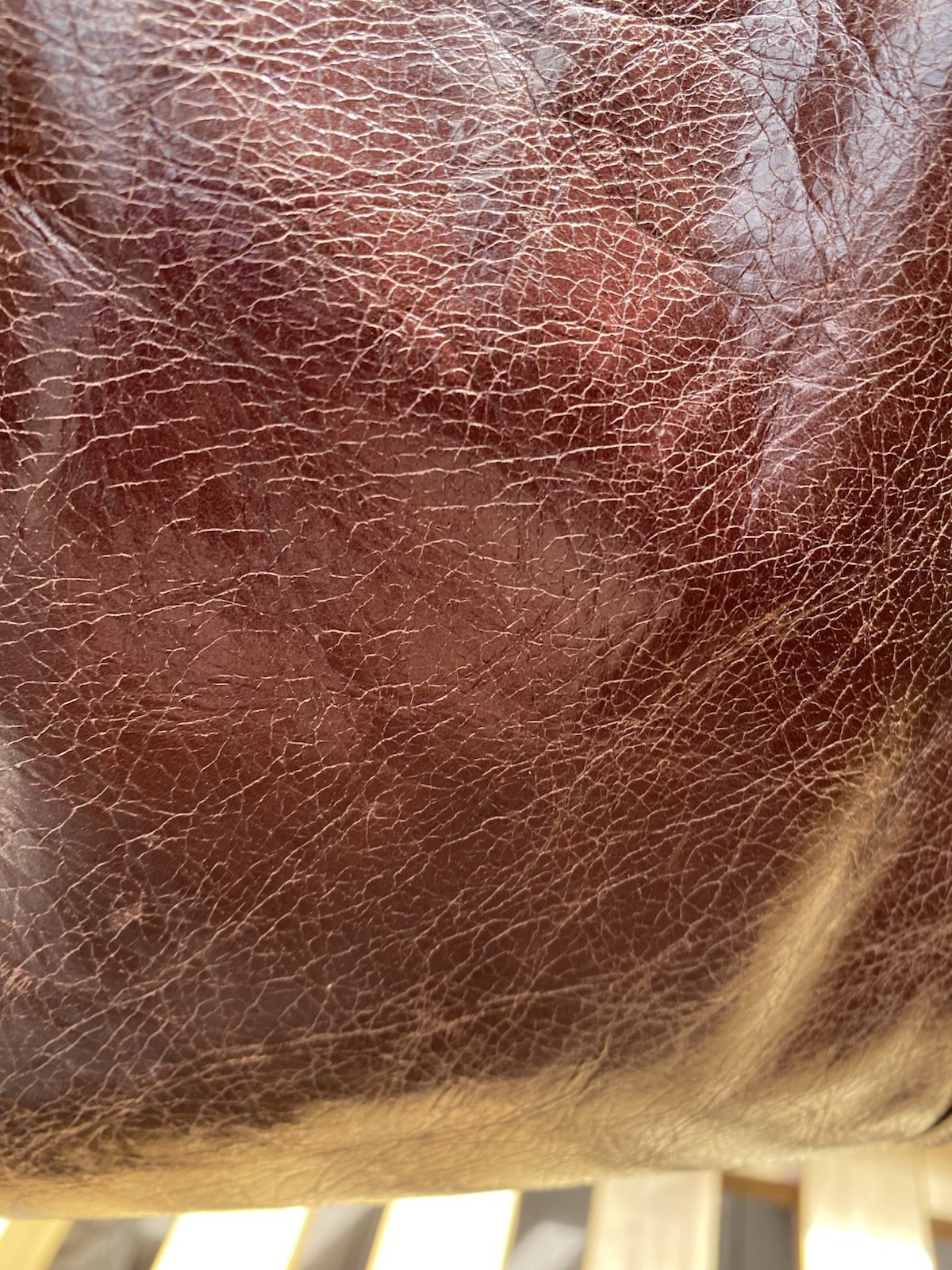 Hobo International Leather Purse Shoulder Hand Bag Brown Y2K Vtg *read