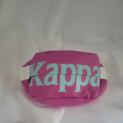 KAPPA  Authentic Cabala Zip Belt Pouch Bag Yellow Blue Fanny Pack Medium Size