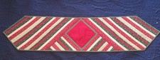 Handmade Christmas Quilt Table Runner 50x12 Red Green Patchwork Holiday Decor