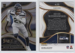 2023 Panini Select Club Level Silver Prizm Devon Witherspoon #273 Rookie RC