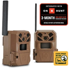 Moultrie Mobile Edge 2 36MP Cellular Trail Camera 2 Pack Kit Brown MMC-14124
