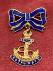WW1/2 RN Royal Navy Enamel sweetheart Brooch w/fixing