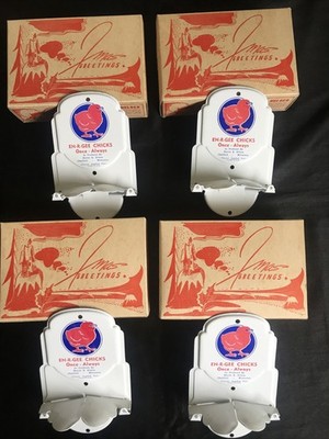 EZ- Grip Towel Holder EN-R-GEE CHICKS Original Box VTG New Old Stock Lot of 4