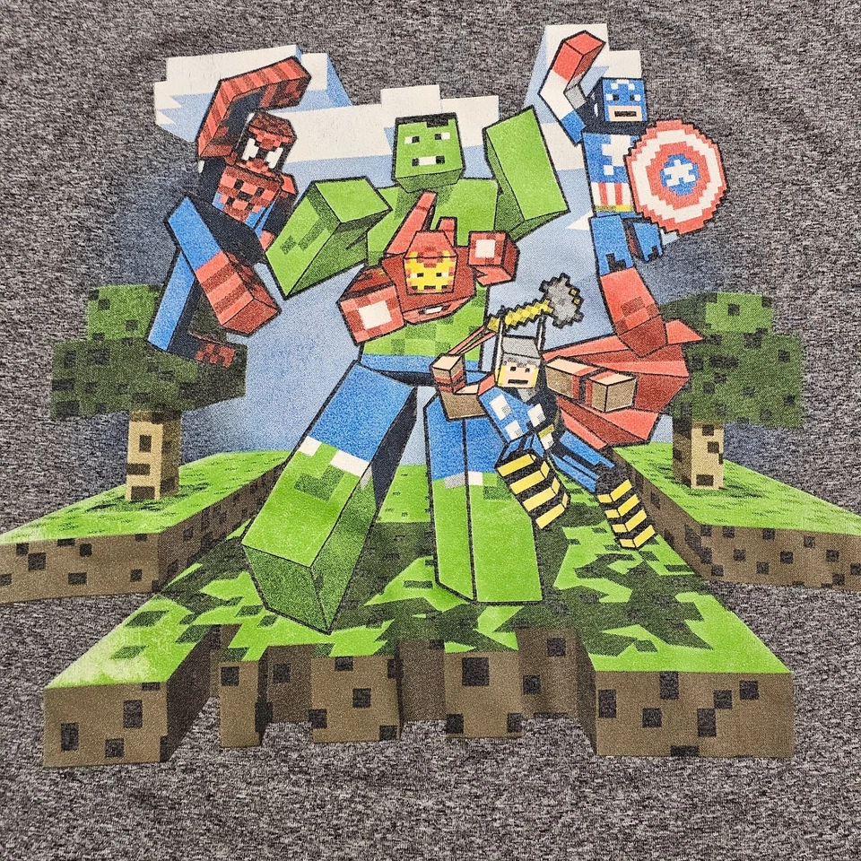 Camiseta Marvel Lego Super Heroes Gris Manga Corta Poliéster Juvenil XL Foto 3 de 4