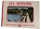 Antique notebook 10 real photos Les Settons Morvan postcard