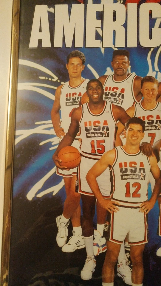 NBA USA Basketball America’s Team Poster 20" X 16" 1992 Star Line  - Image 3 of 4